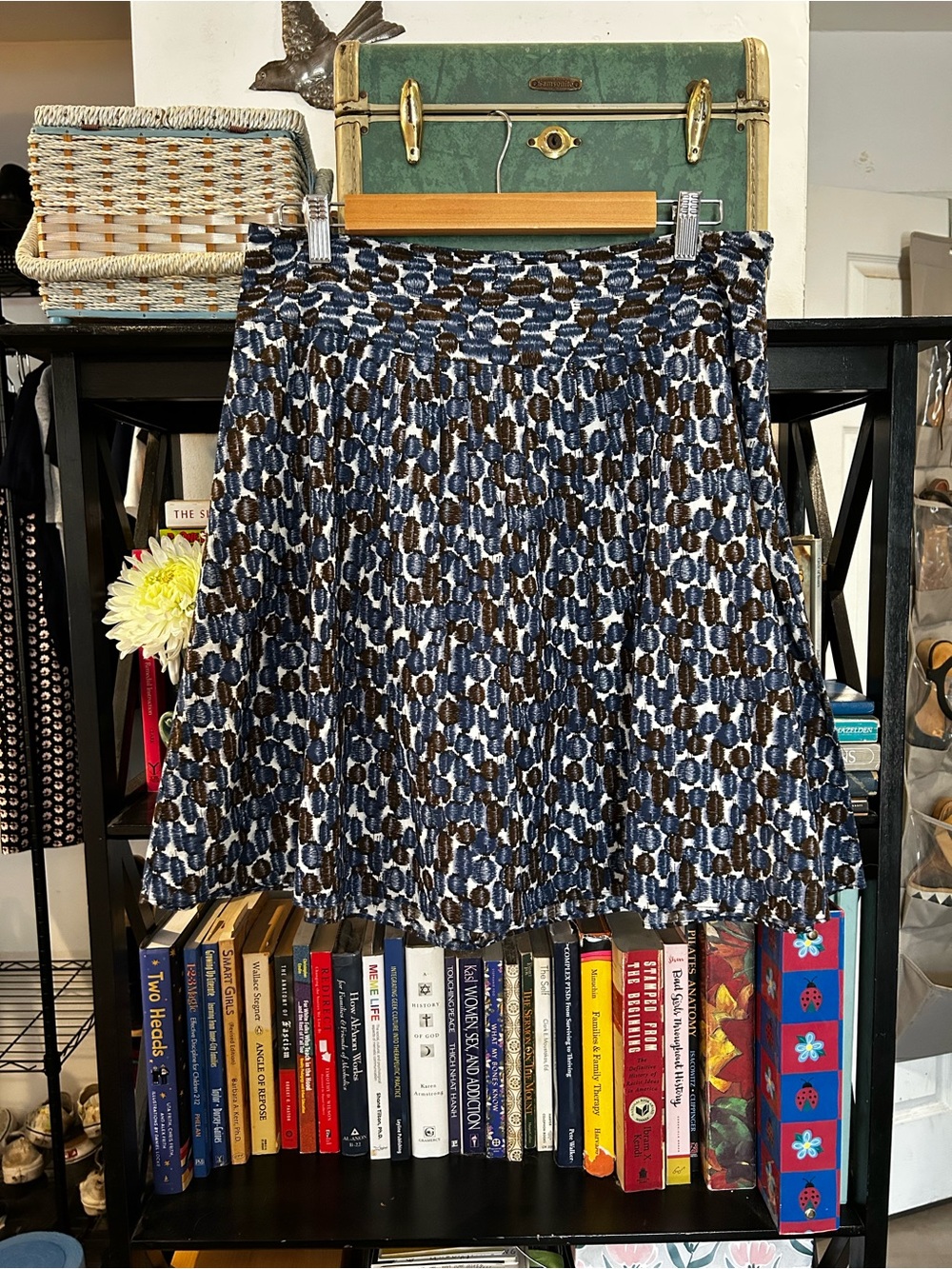 Mossimo Cotton Abstract Print Swing Skirt